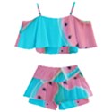 Watermelon, Fruit Kids  Off Shoulder Skirt Bikini View2