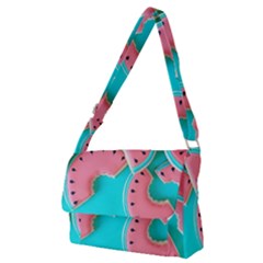 Watermelon, Fruit Full Print Messenger Bag (m)