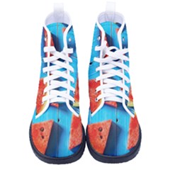 Watermelons, Fruits Men s High-top Canvas Sneakers
