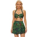 Grass Nature Meadow Vintage Style Bikini Top and Skirt Set  View1