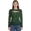 Grass Nature Meadow Women s Cut Out Long Sleeve T-Shirt View1