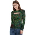 Grass Nature Meadow Women s Cut Out Long Sleeve T-Shirt View2