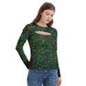 Grass Nature Meadow Women s Cut Out Long Sleeve T-Shirt View3