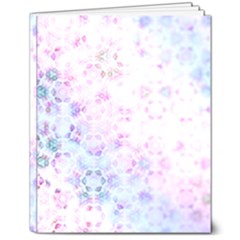Digital Art Artwork Abstract Pink Purple 8  X 10  Hardcover Notebook