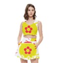 Make Tea Not War  Women s Crop Top Pleated Skater Rave Skirt View1