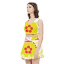Make Tea Not War  Women s Crop Top Pleated Skater Rave Skirt View2