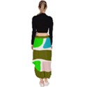 Geometric Bricks    Asymmetrical Ruffle Hem Skirt  View4