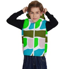 Geometric Bricks    Kids  Stylish Hooded Puffer Vest