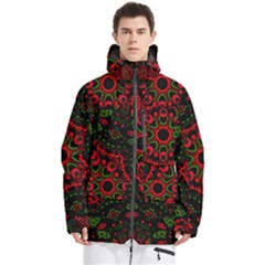 Purple, Blue And Pink Eyes Abstract Forms Geometric Men s Multi Pockets Zip Ski And Snowboard Waterproof Breathable Jacket