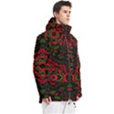 Purple, Blue And Pink Eyes Abstract Forms Geometric Men s Multi Pockets Zip Ski and Snowboard Waterproof Breathable Jacket View3