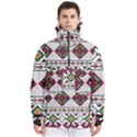 Ukrainian Folk Seamless Pattern Ethnic Ornament Border Element Traditional Men s Pullover Zip Ski and Snowboard Waterproof Breathable Jacket View1