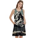 Mountains Round Neck Sleeve Casual Dress With Pockets View2