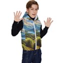 Forest Landscape Nature Trees Kids  Stylish Hooded Puffer Vest View3