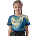 Mountains Nature Forest Landscape Kids  Basic T-Shirt View1