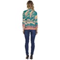 Mountains Countryside Agriculture Women s One-Button 3/4 Sleeve Short Jacket View4