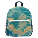 Mountains Rural Countryside Sky Kids  Age 5-10 Lightweight School Backpack with Side Pockets View1