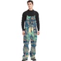 House Garden Building Flowers Men s Front Zip Ski And Snowboard Bib Pants View3