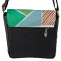 Geometric Colors  pool Flap Closure Messenger Bag (S) View1