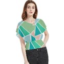 Geometric Colors  pool Butterfly Chiffon Blouse View1