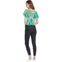Geometric Colors  pool Butterfly Chiffon Blouse View2