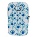 Blue Daisy Minimalist Leaves   Waist Pouch (Small) View2