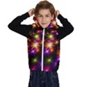 Star Colorful Christmas Abstract Kids  Stylish Hooded Puffer Vest View1