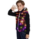 Star Colorful Christmas Abstract Kids  Stylish Hooded Puffer Vest View2