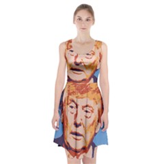 Orange Donald Trump Racerback Midi Dress