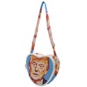 Orange Donald Trump Heart Shoulder Bag View1