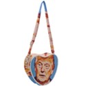 Orange Donald Trump Heart Shoulder Bag View2