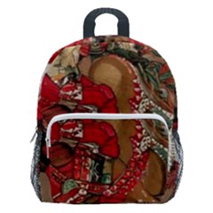 Christmas Art 01 Kids  Age 5-10 Lightweight School Backpack With Side Pockets