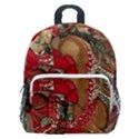 Christmas Art 01 Kids  Age 5-10 Lightweight School Backpack with Side Pockets View1