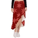 Illustrations Red Abstract Pattern Seamless Texture Asymmetrical Ruffle Hem Skirt  View1