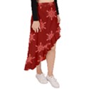 Illustrations Red Abstract Pattern Seamless Texture Asymmetrical Ruffle Hem Skirt  View3