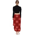 Illustrations Red Abstract Pattern Seamless Texture Asymmetrical Ruffle Hem Skirt  View4