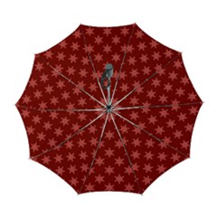 Illustrations Red Abstract Pattern Seamless Texture Automatic Folding Umbrella With Case (large)
