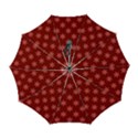 Illustrations Red Abstract Pattern Seamless Texture Automatic Folding Umbrella with Case (Large) View1