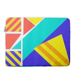 Geometric  Design 04 15  Vertical Laptop Sleeve Case With Pocket