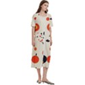 Geometric Design Women s Cotton Short Sleeve Nightgown View3