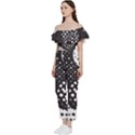 Geometric Design 09 Bardot Ruffle jumpsuit View2