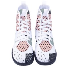 Geometric Design 12 Women s High-top Canvas Sneakers