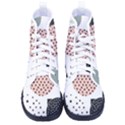 Geometric Design 12 Women s High-Top Canvas Sneakers View1