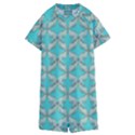 Geometric Design 13 Kids  Boyleg Half Suit Swimwear View1