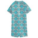 Geometric Design 13 Kids  Boyleg Half Suit Swimwear View2