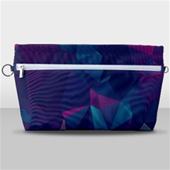 Turquoise Abstract Black Galaxy Pattern Turquoise Handbag Organizer