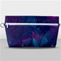 Turquoise Abstract Black Galaxy Pattern Turquoise Handbag Organizer View1