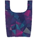 Turquoise Abstract Black Galaxy Pattern Turquoise Foldable Shopping Bag View2