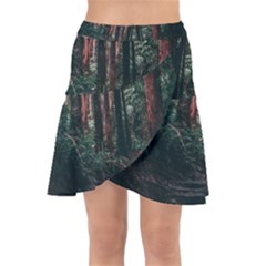Forest Jungle Trees Tropics Wrap Front Skirt