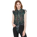 Forest Jungle Trees Tropics Frill Detail Shirt View1