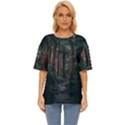 Forest Jungle Trees Tropics Oversized Basic T-Shirt View1